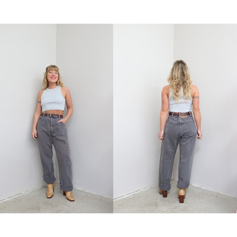 2000's Vintage Levi's 501 USA Made Button Fly Jeans Women's XL XXL ~ Men's LG XL